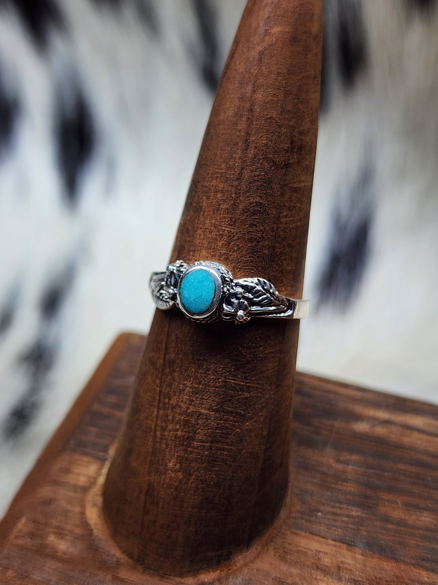 Sterling Silver & Genuine Turquoise Rings