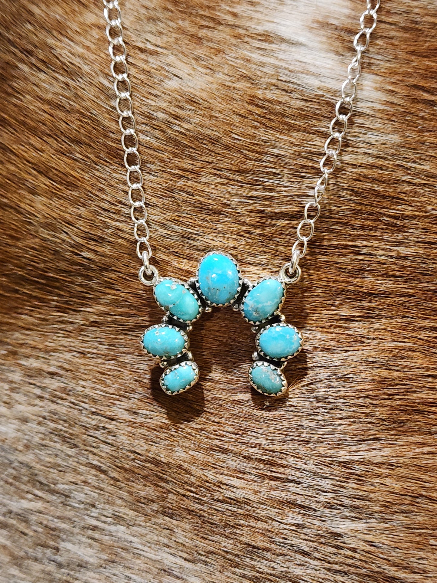 White Water Turquoise Naja Statement Necklace