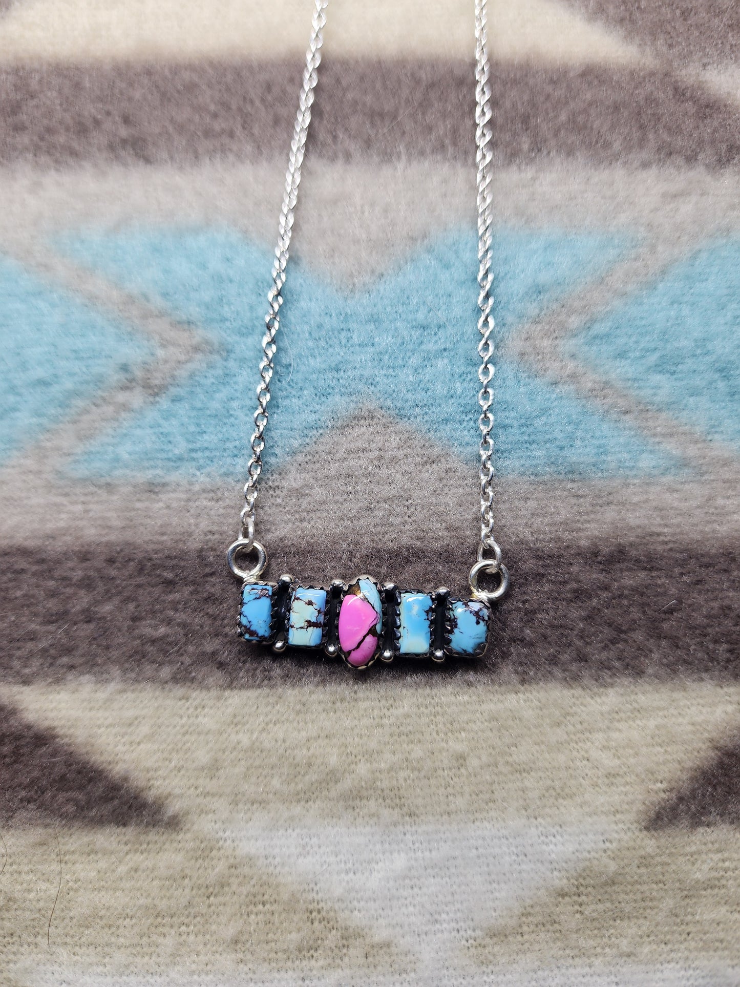 Cotton Candy Turquoise Necklace