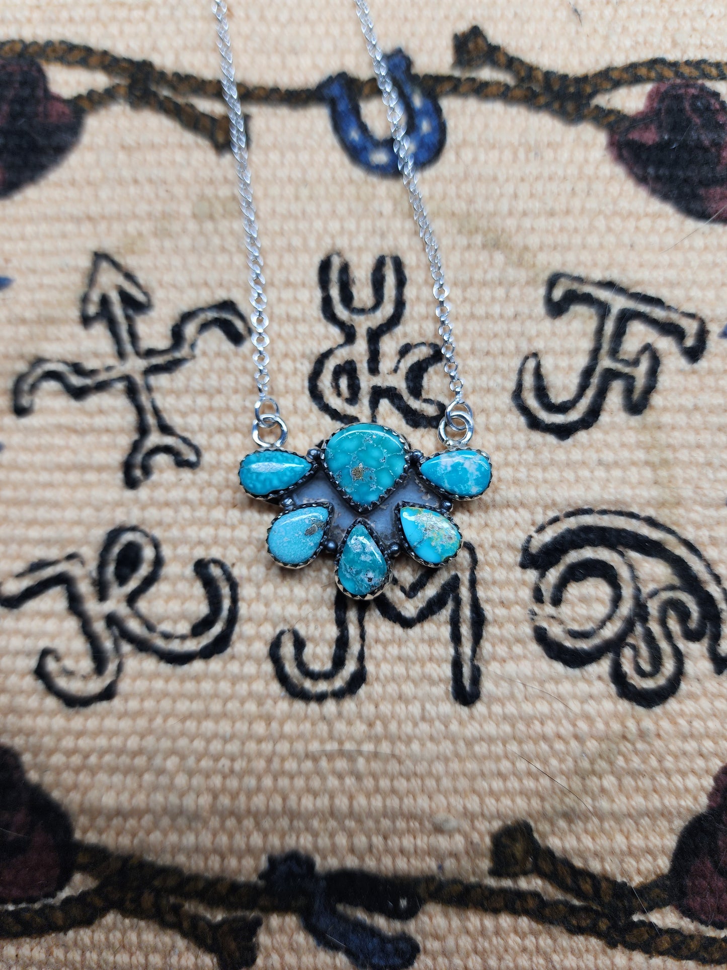 White Water Turquoise Statement Necklace