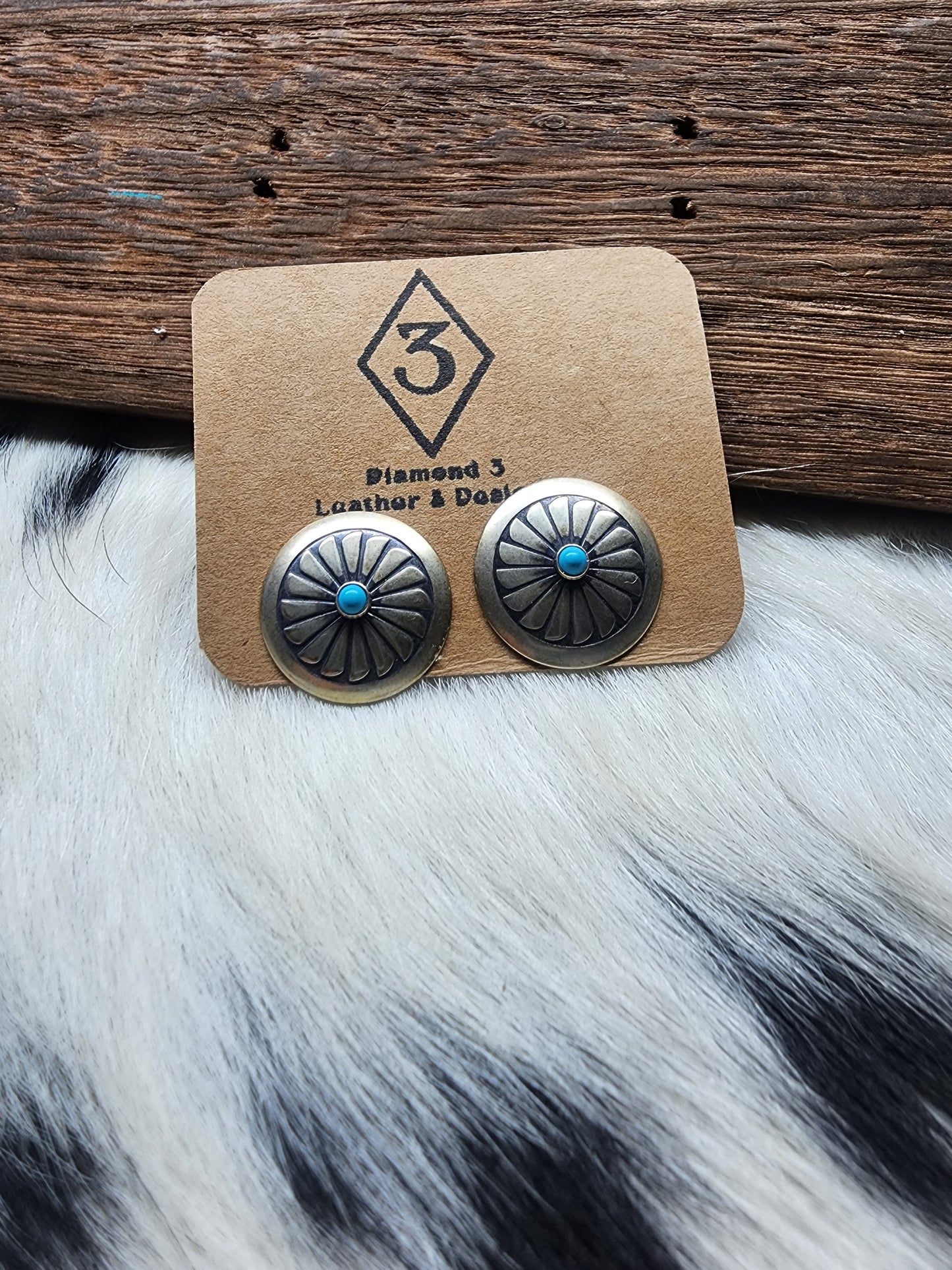 Jumbo Sterling Concho Earrings