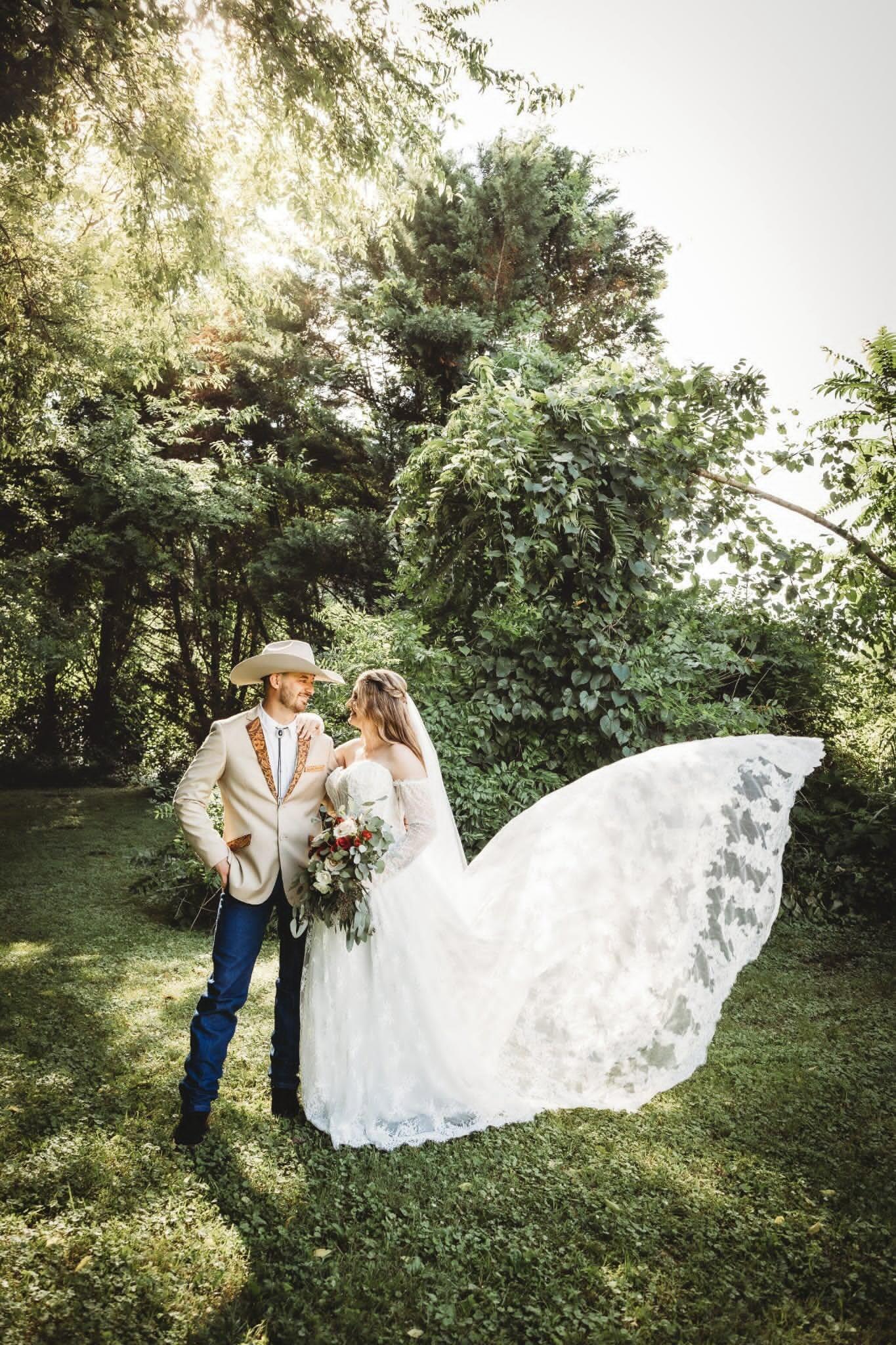 Mens Leather Tooled Wedding Coat