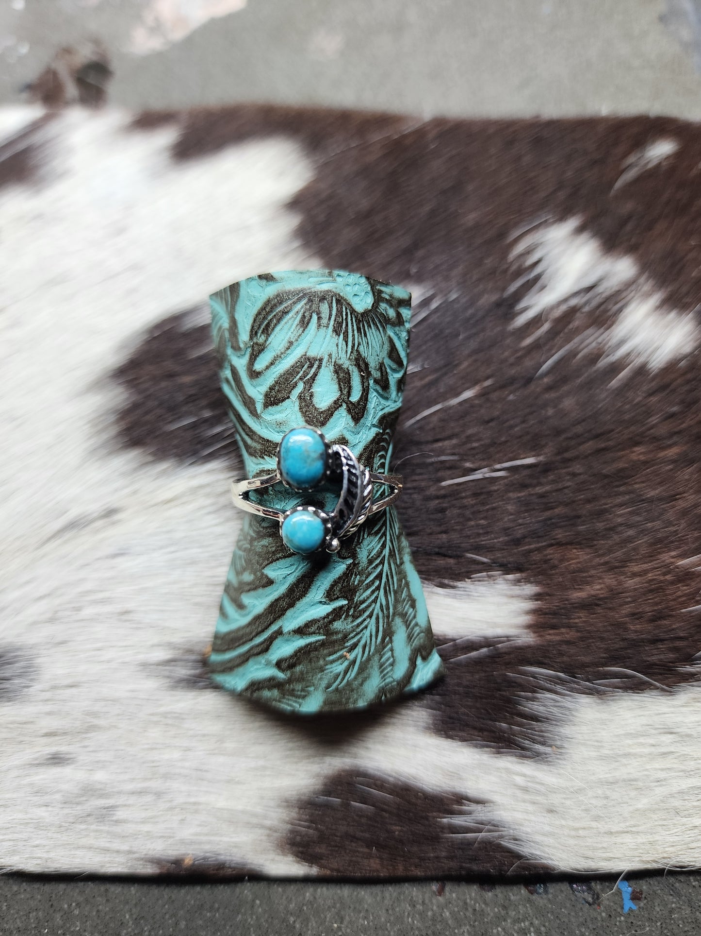 Sterling Silver & Genuine Turquoise Rings