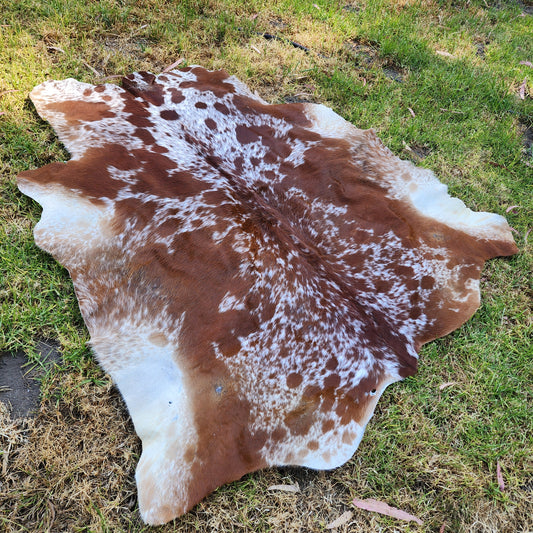 Red & White Speckled Cowhide