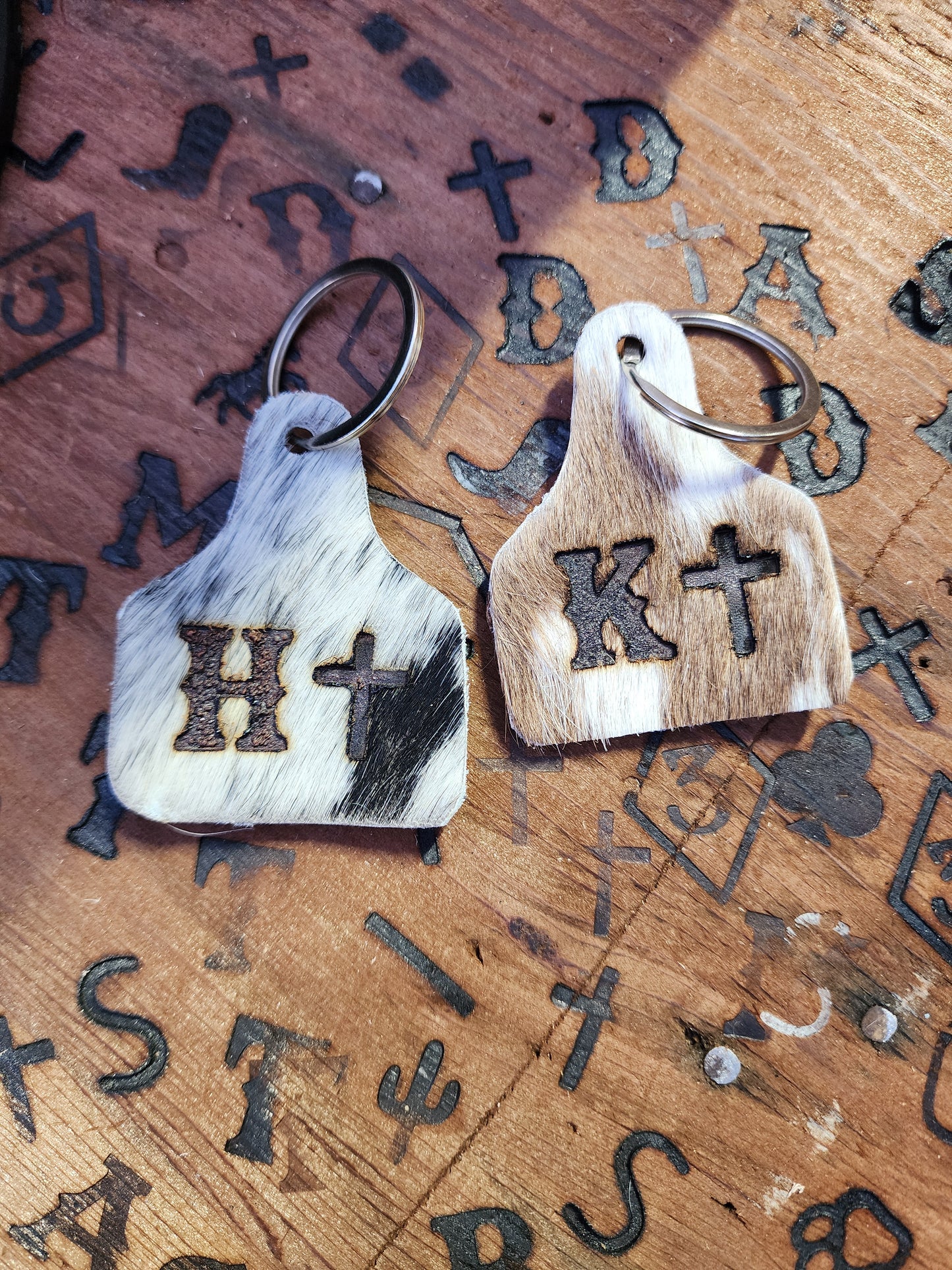 Mini Cattle Tag Keychain