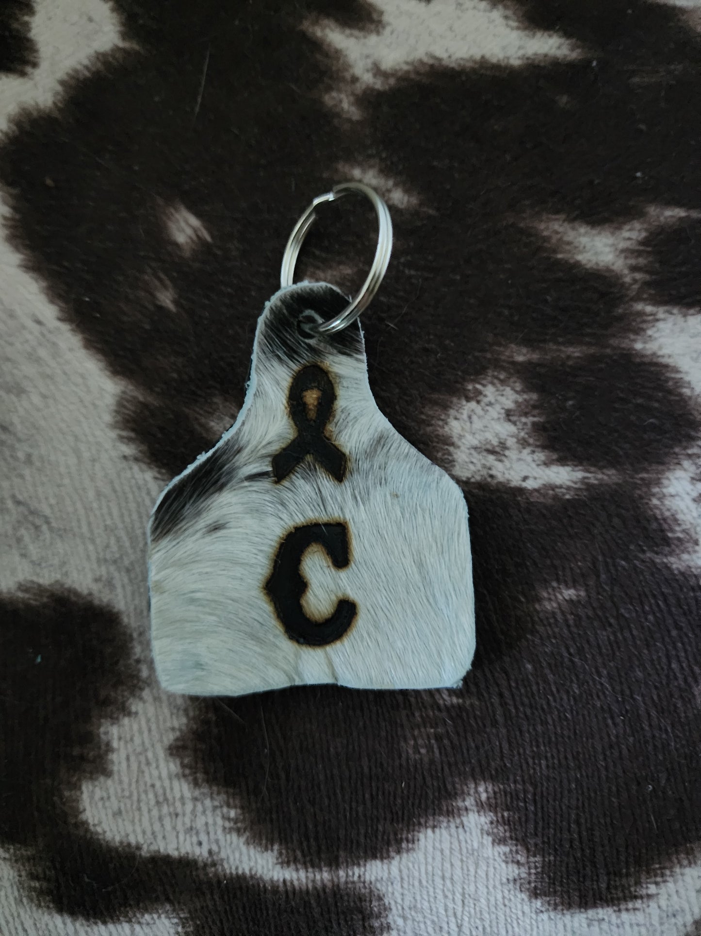 Mini Cattle Tag Keychain