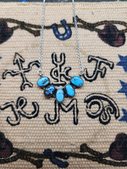 Golden Hills Turquoise Statement Necklace