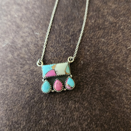 Cotton Candy Turquoise Necklace