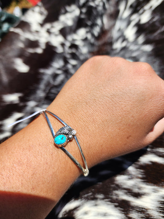 Sterling Turquoise Cuff Bracelet