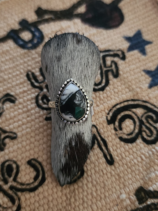 Teardrop mixed Dahlia Ring