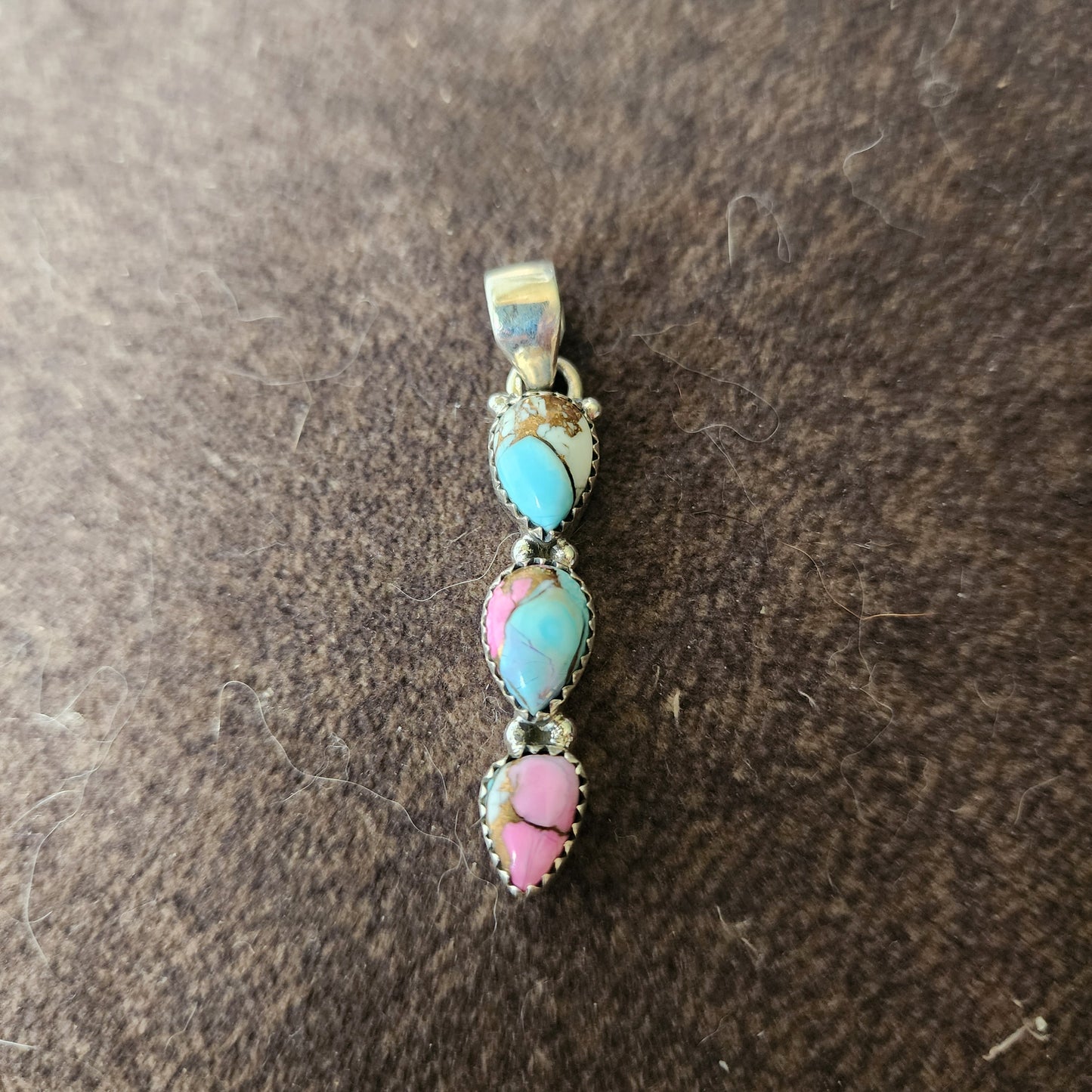 Cotton Candy Turquoise Pendant